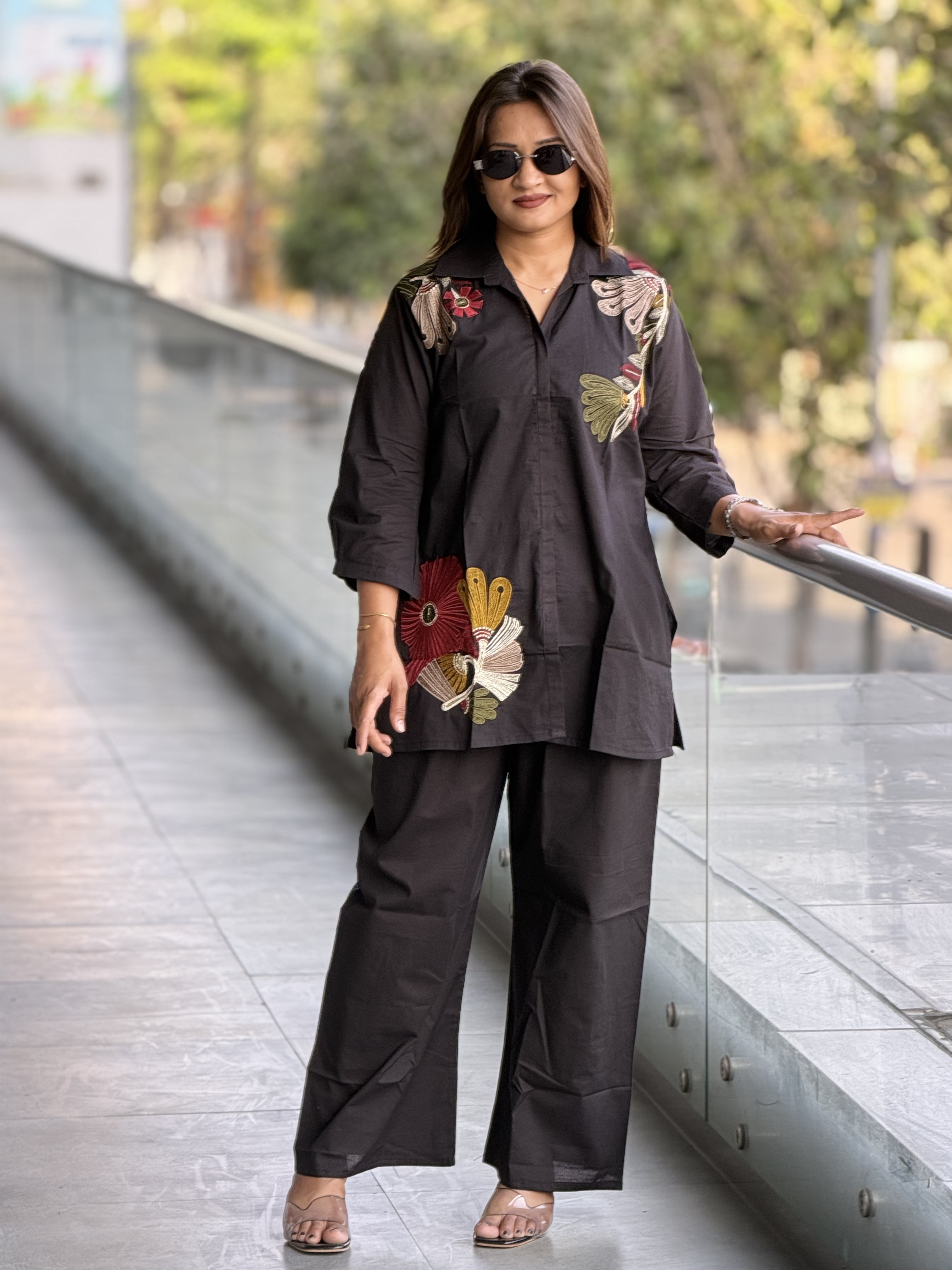 Modern Floral Fusion Co-ord