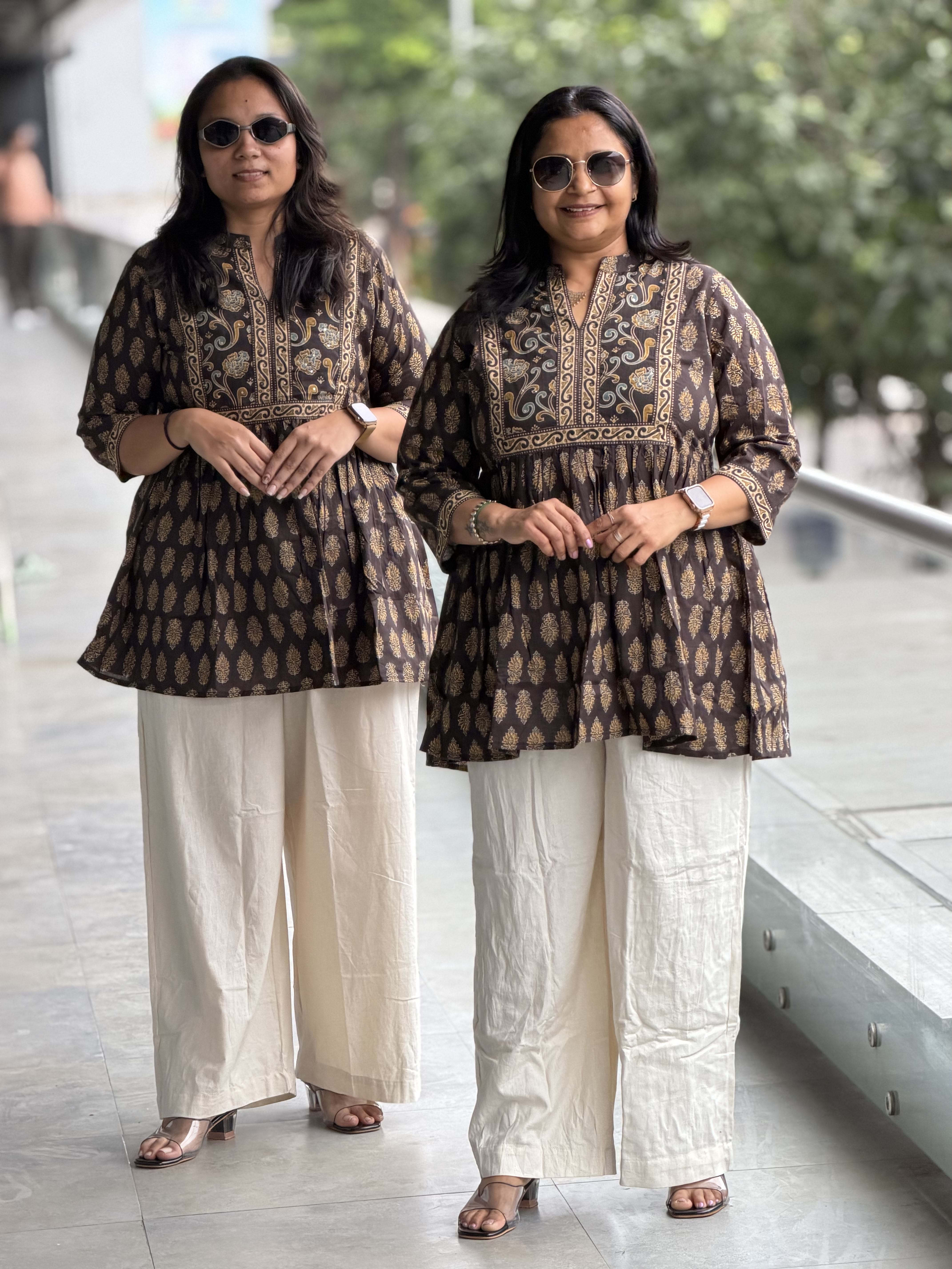 Bagru Bloom Angrakha Co-Ord Set